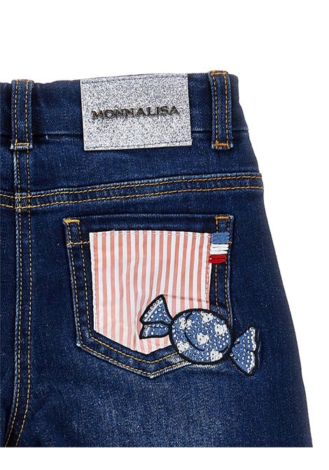 Jeans con applicazione hello kitty MONNALISA KIDS | 19G400 70150055